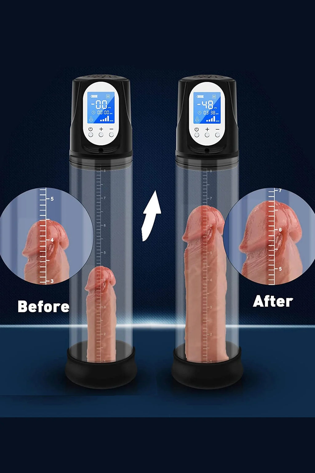 Erotikcim - Tam Otomatik Süper Vakum Penis Pompası - Şarjlı - Ayarlanabilir Emiş Gücü