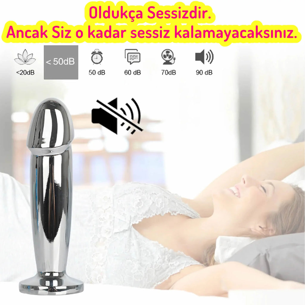Erotikcim – Sensuella Metal Penis Titreşimli Anal Plug – Uzun Tıkaç