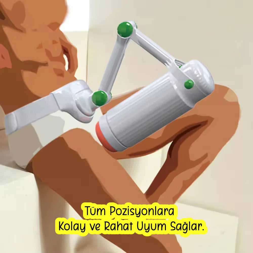 Erotikcim - Uzaktan Kumandalı İleri Geri Masturbatör Simülatörü - Masturbasyon Robotu - Eller serbest Masturbator