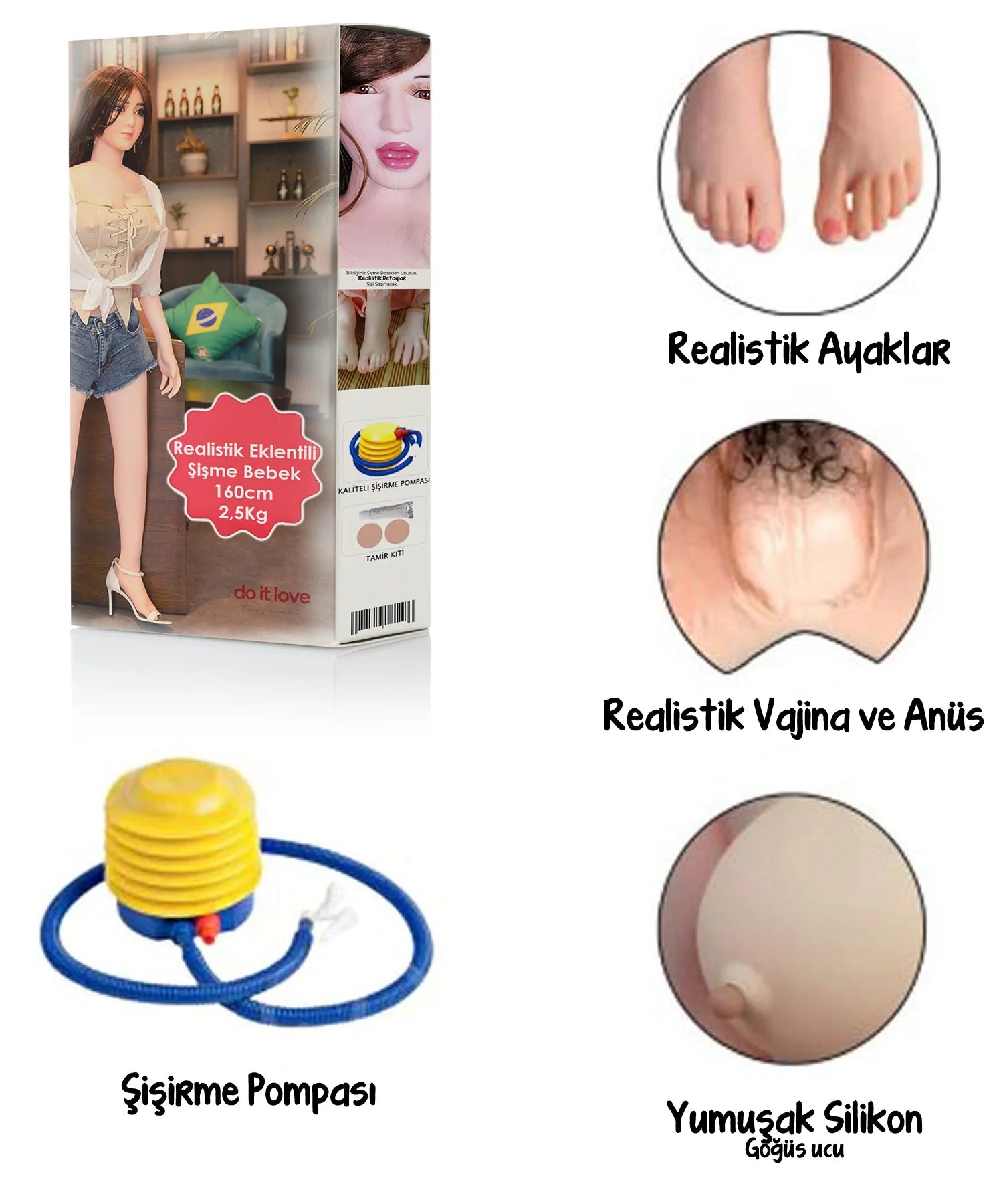 Erotikcim - Şişme Bebek Kadın Manken Baby