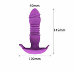 Erotikcim - Telefondan Kontrol Vajina ve Anal Vibratör - İleri Geri + Titreşim - İç Çamaşırı Vibratörü - Mor